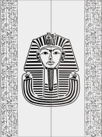 Египет в векторе, пескоструйный рисунок  фараон